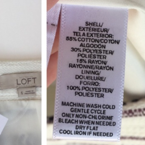 Loft Striped Fringe Wrap Skirt - Picture 6 of 8